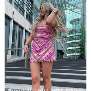 SAYLOR Pink and Purple Skirt Set